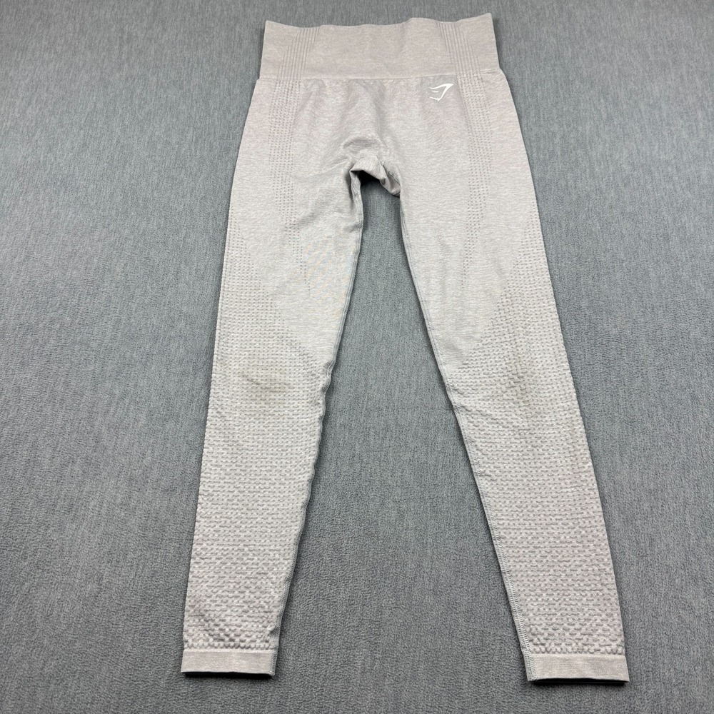 Gymshark Leggings Women Small Gray Vital 2.0 Seamless Yoga Gym Athleisure Pants